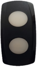 Carling Rocker  VVXB Cont.V Kapak SİYAH ÇİFT OVAL LENS Sembolsüz
