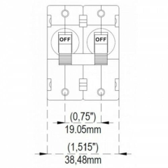Carling AA2-10 A-SERİSİ DEVRE KES. 2P 10A 230VAC – 80VDC