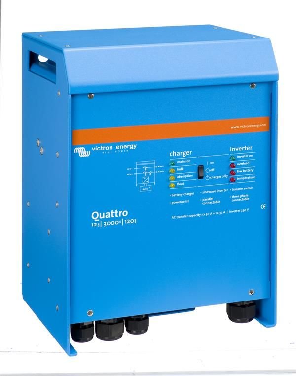 Quattro 12V/3000VA/120A-50A/50A İnverter/Charger